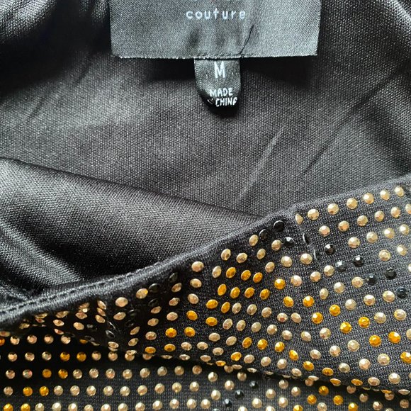 Romeo + Juliet New Year's Eve black miniskirt with metallic beading - Picture 4 of 6